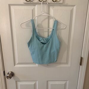 lululemon athletica Sky Blue Crop Top (no pads)